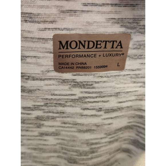 Mondetta performance luxury polygiene fresh striped scoopneck shortsleeve blouse - Picture 8 of 10